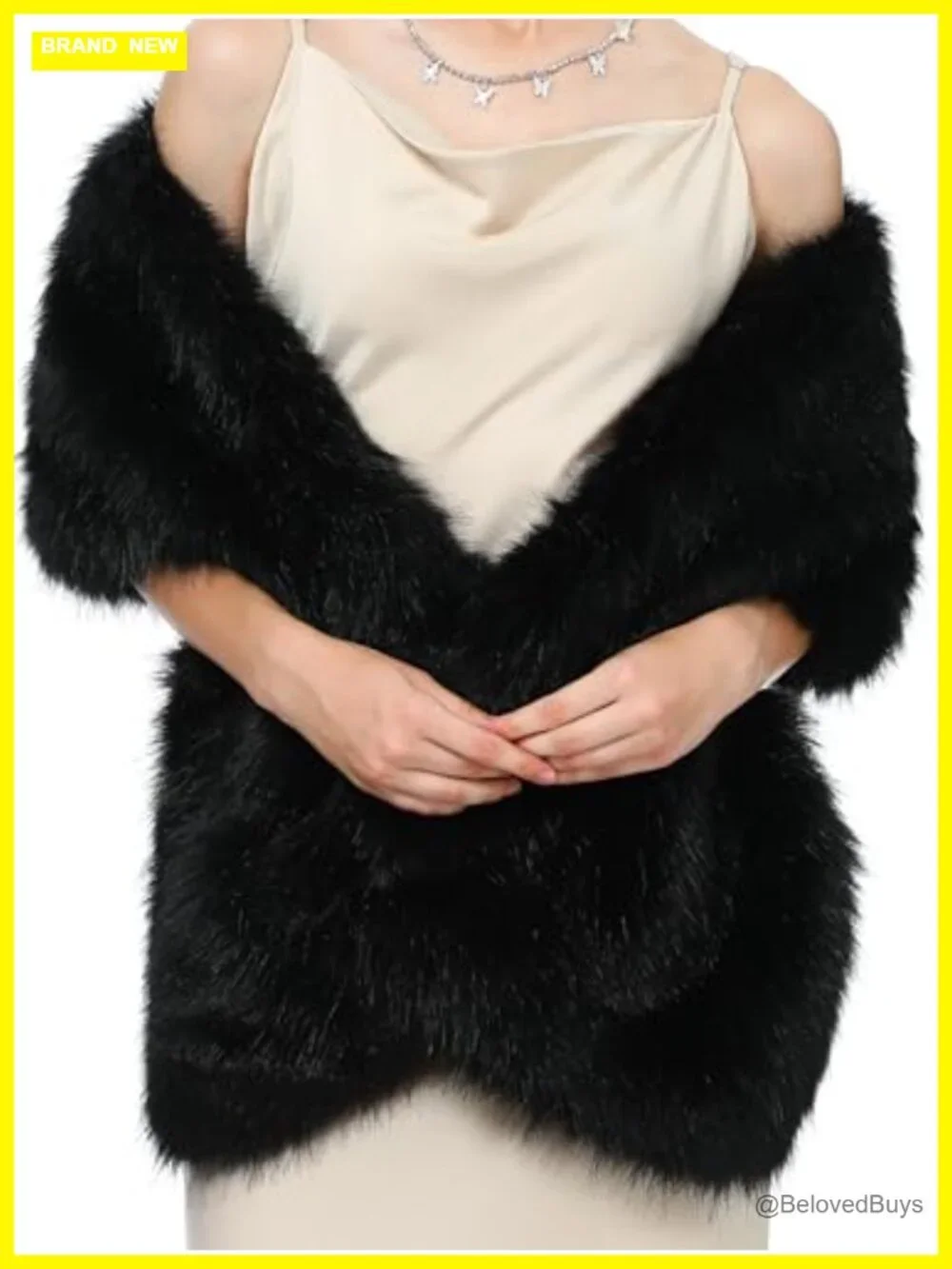 Faux Fur Headband and Shawl Collar Scarf Set